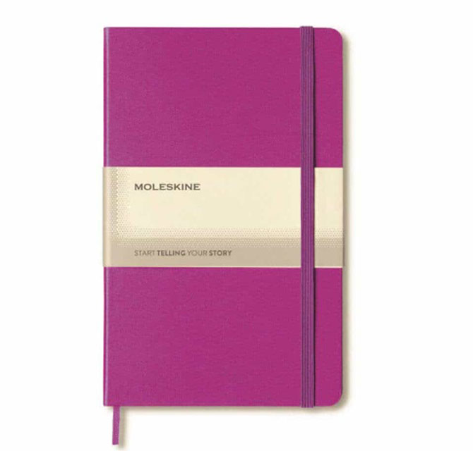Moleskine Classic Hard Cover Large Ruled Notebook - Orchid Purple