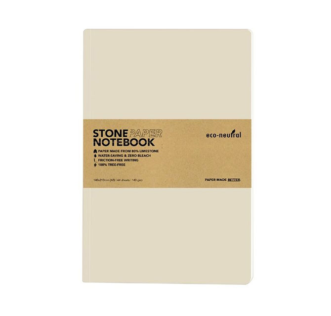 NEYA - eco-neutral Stone Paper Tree-Free Notebook - Birch
