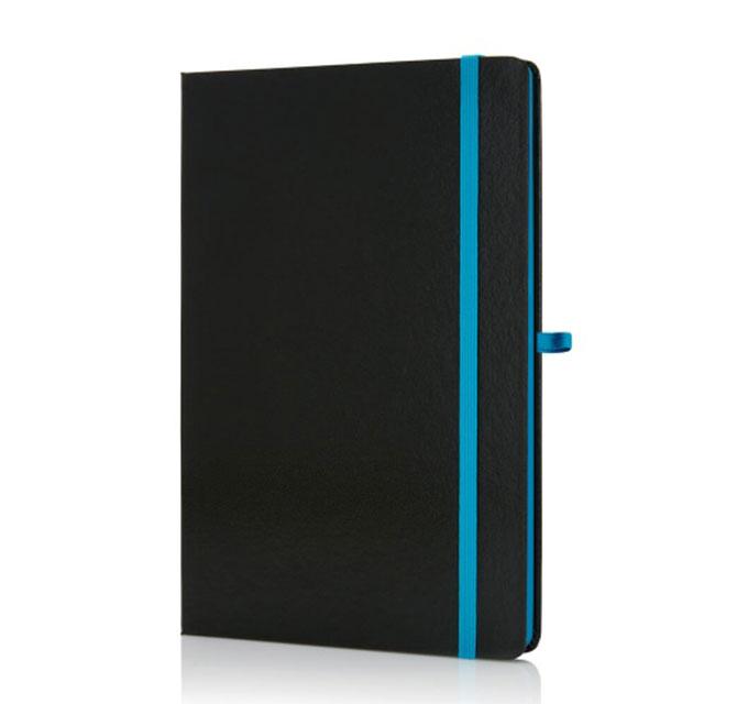 SUKH - SANTHOME A5 Hardcover Ruled Notebook Black-Blue