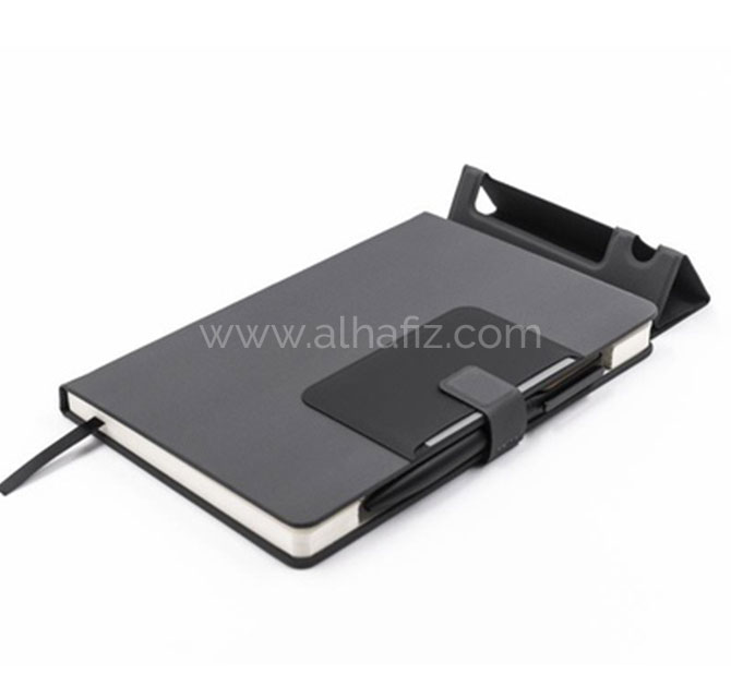 MANEZ - Santhome A5 Notebook with Phone Stand and Pen Holder