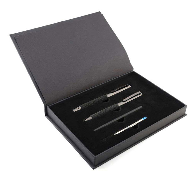 BLACK FOREST - UMA Gift Set of 2 Premium Mesh Metal Pens