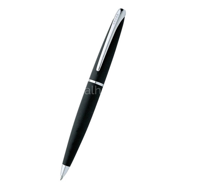 Cross ATXÂ® Basalt Black with Polished Chrome Appointments Ballpoint Pen