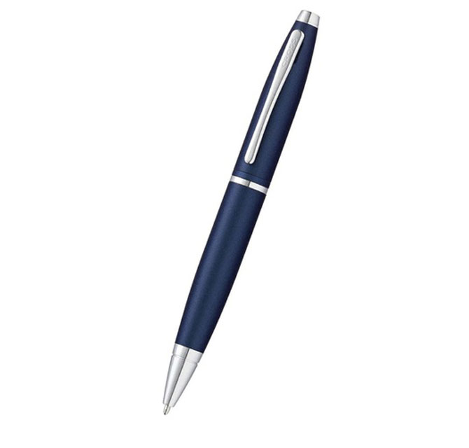 Cross Calaisâ„¢ Matte Metallic Blue with Polished Chrome Appointments Ballpoint Pen