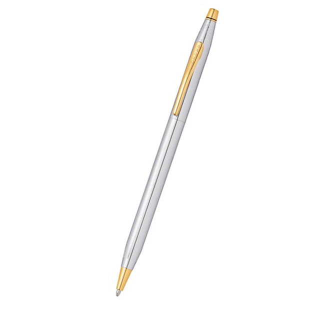 Cross Classic CenturyÂ® MedalistÂ® Chrome with 23KT Gold Plated Appointments Ballpoint Pen