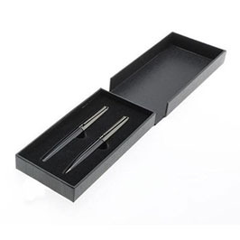 Kiraz - SanthomeÂ® Gift Set Of 2 Luxury Pens - Black / Chrome