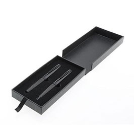 SanthomeÂ® Izola - Set Of Elegance Ballpoint & Roller Pen - Black