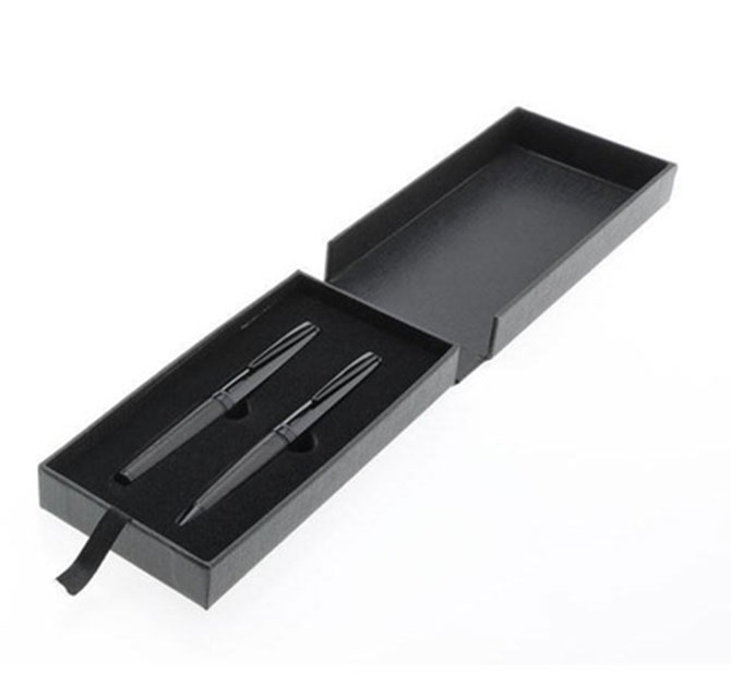 SanthomeÂ® Izola - Set of Elegance Ballpoint & Roller Pen - Black