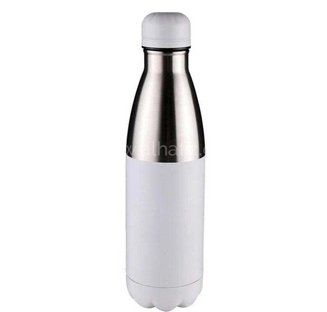 HOPA - Hans Larsen Double Wall Stainless Steel Water Bottle - White