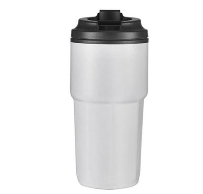 KAVALA - Giftology Steel/PP Double Wall Travel Mug 500ml - White