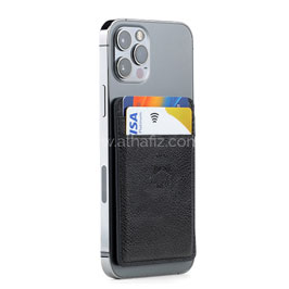 Roma - SanthomeÂ® 2-in-1 Mag Cardholder And Inbuilt Nfc Digital Business Card - Black
