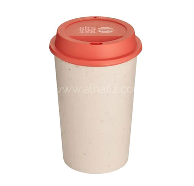 Circular NOW Cup 12oz Cream & Caught Out Coral