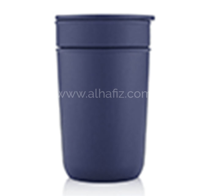 SAVONA - Hans Larsen Premium Ceramic Tumbler With Recycled Protective Sleeve - Blue