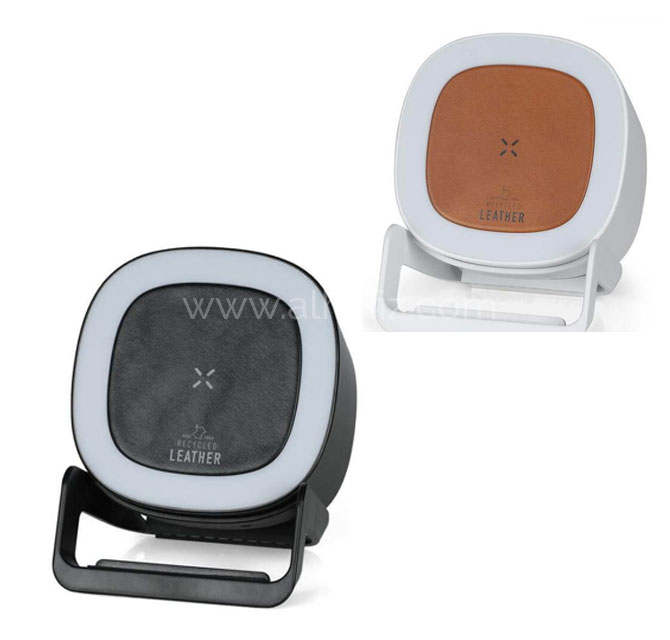 TASOVA - @memorii Recycled 15W Wireless Charger Bluetooth Speaker - White/Tan