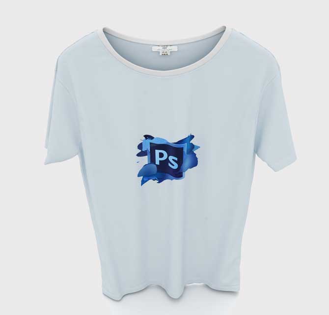 T-Shirt Light Blue - Photshop (PS Logo)