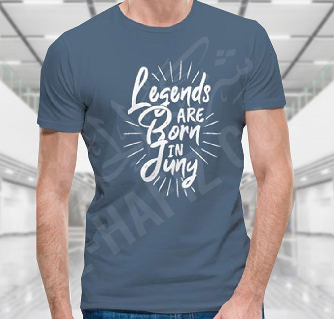 Infinity Blue White Silk Screen Printing 