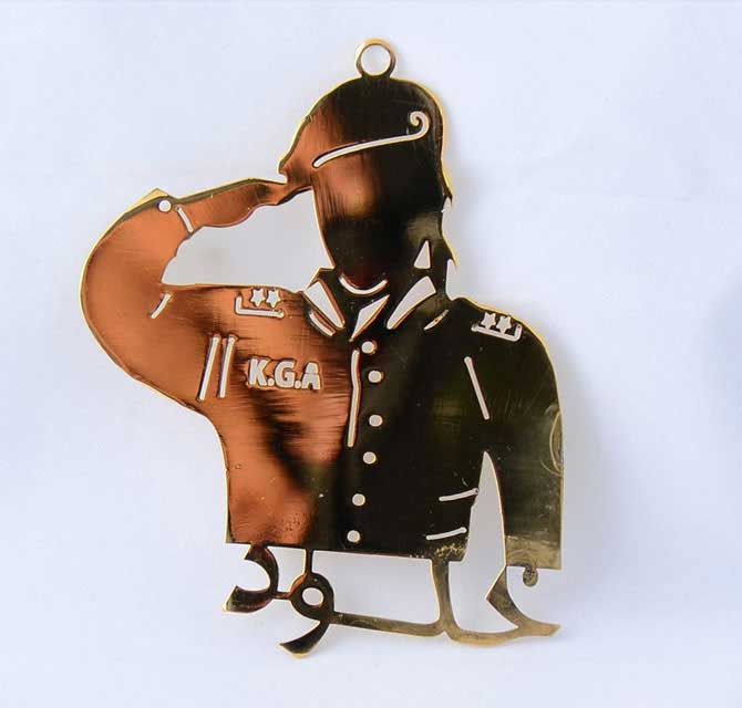 Metal Laser Cut Key Chain - Character
