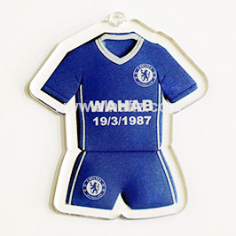 Custom Football Jersey Acrylic Keychain Custom Football Jersey Acrylic Keychain