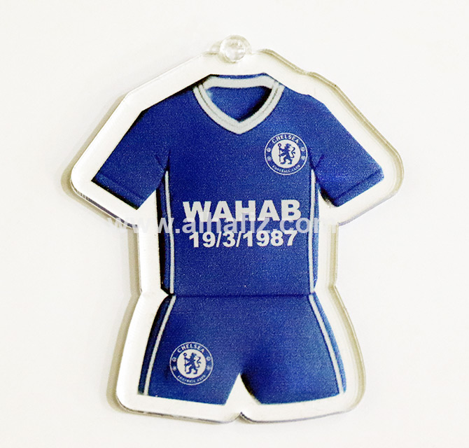 Custom Football Jersey Acrylic Keychain