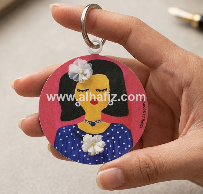 Personolized Photo Round Acrylic Keychain