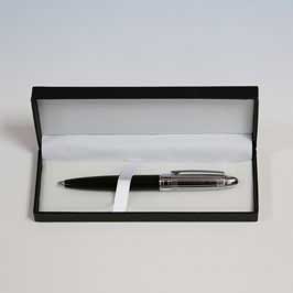 Black Pen with Silver Cap with Box