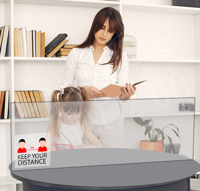 Self Standing Desk Guard-For Schools