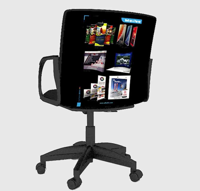 Digital Fabric Printed - Office Chair (Back - Full Color) 