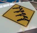 Direct Flatbed Printed Zebra Crossing Sign