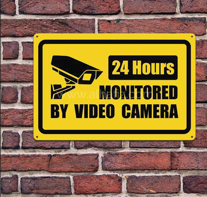 CCTV camera sign