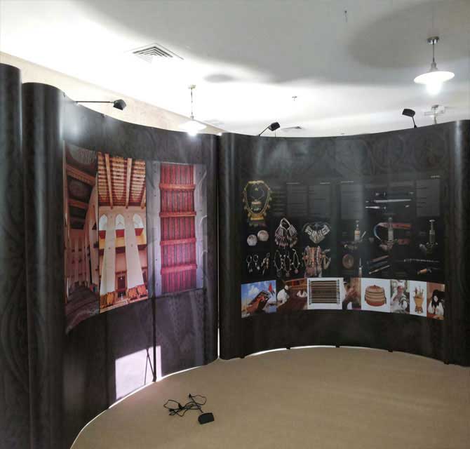 3x4 Popup Display Stands with Projection Lights