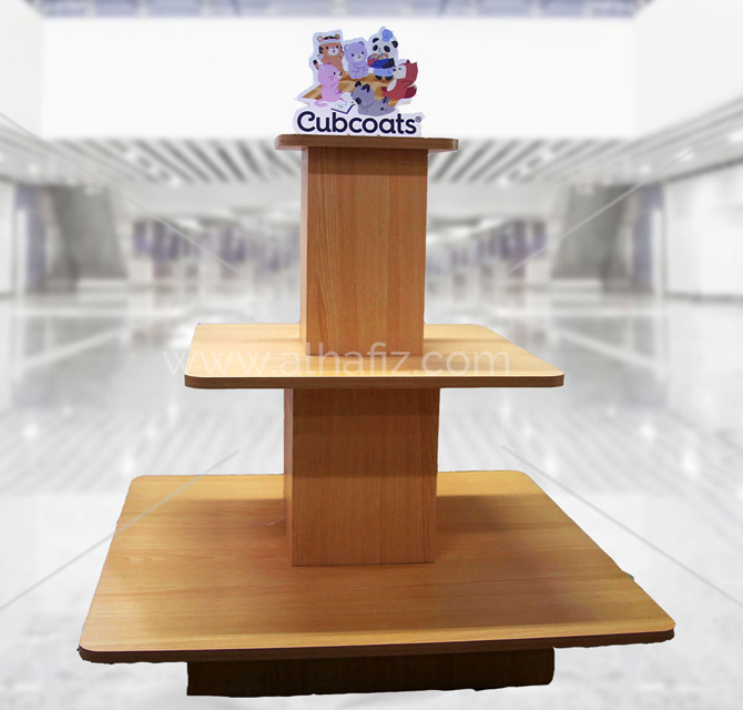 Multi Stage Wooden Display Stand