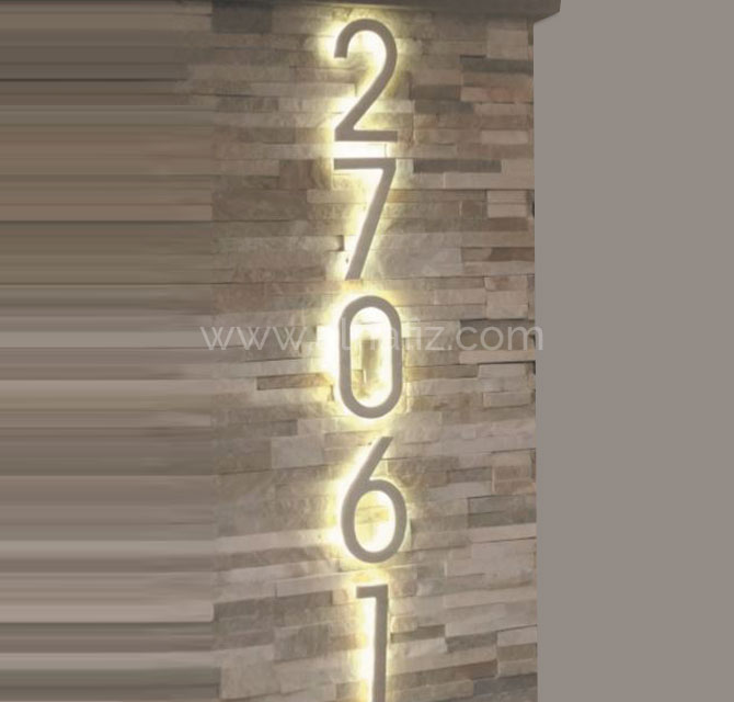 Outdoor Metal Backlit Signs