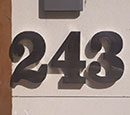 Exterior Hose Number Sign