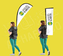 Backpack Advertising Flag 