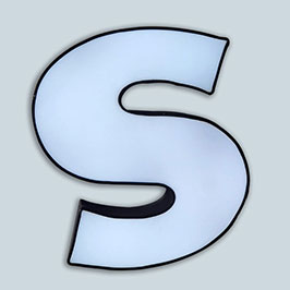 Trim Capped Face illuminated Channel Letter with Powder Coated Side Returns