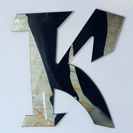 Flat Cut Mirror Acrylic Sign Letter