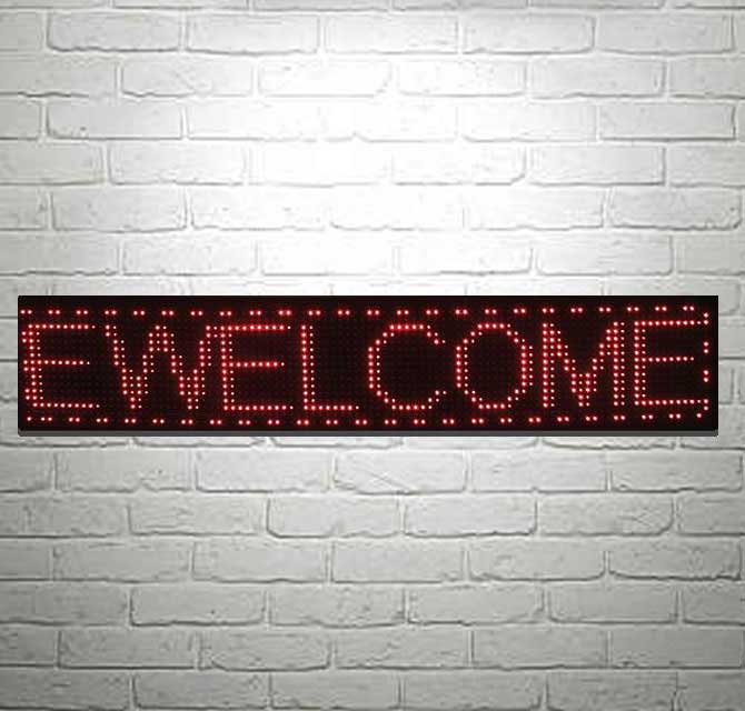 Led Advertisement Display - Red