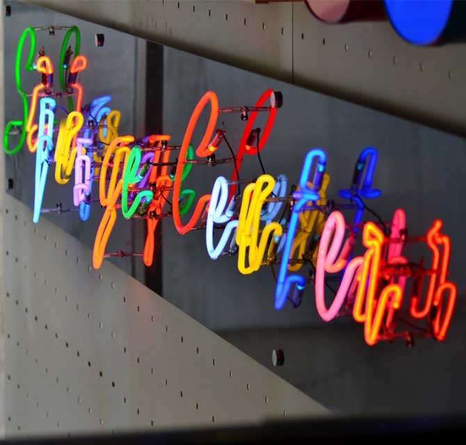 Neon Sign Board - Multicolor 
