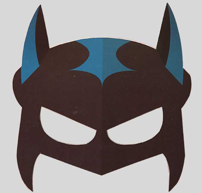 Printed & Die-Cut Paper Mask - Batman
