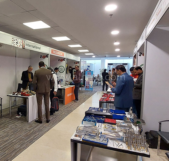 Exhibition shell scheme Product showcase