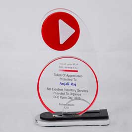 Acrylic Shield - Excellence Award