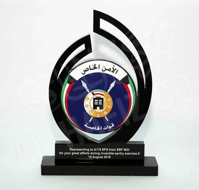 Customize Black and Transparent Acrylic Shield Reverse Sticker and ...