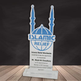Acrylic Shield - Islamic Relief