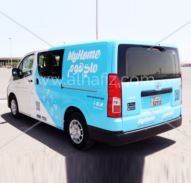 Wrap decals for delivery van