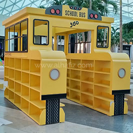 School bus made of MDF & Polystyrene School bus made of MDF & Polystyrene