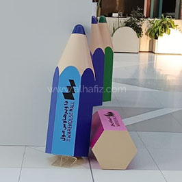 2D & 3d Styrofoam shapes Pencil 2D & 3d Styrofoam shapes Pencil