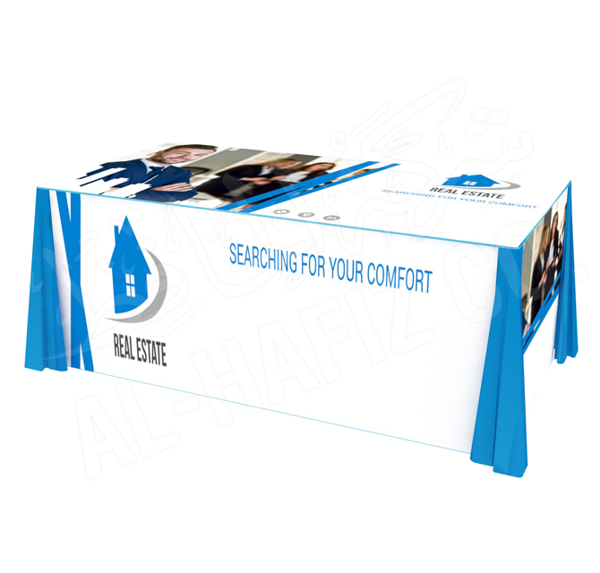 Tablecloth printing with corporate theme