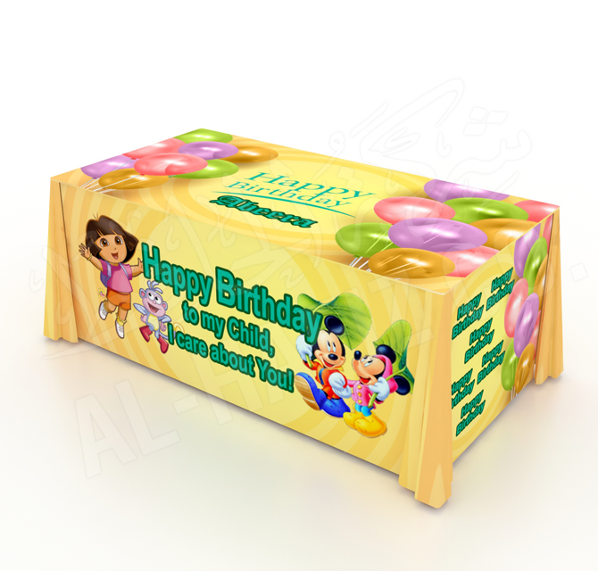 Customized birthday table Cover 