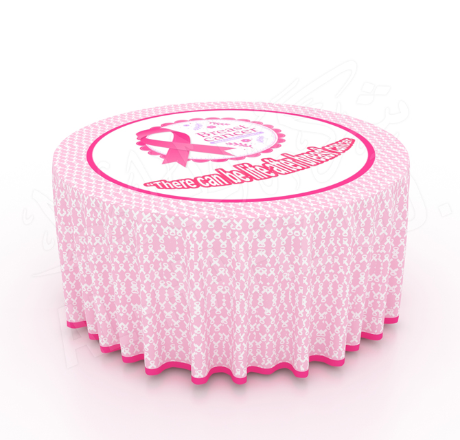 Breast Cancer Table Cover printing 