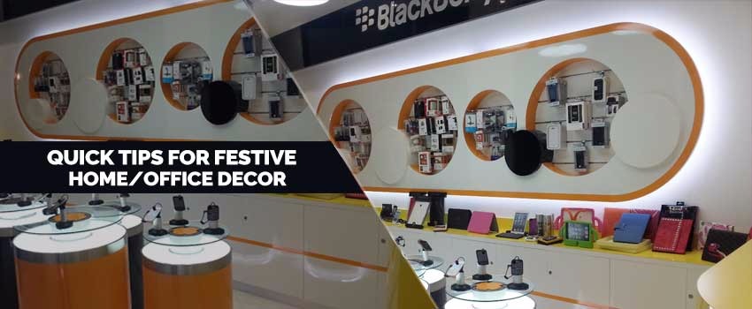 Quick Tips for Festive Home office decor