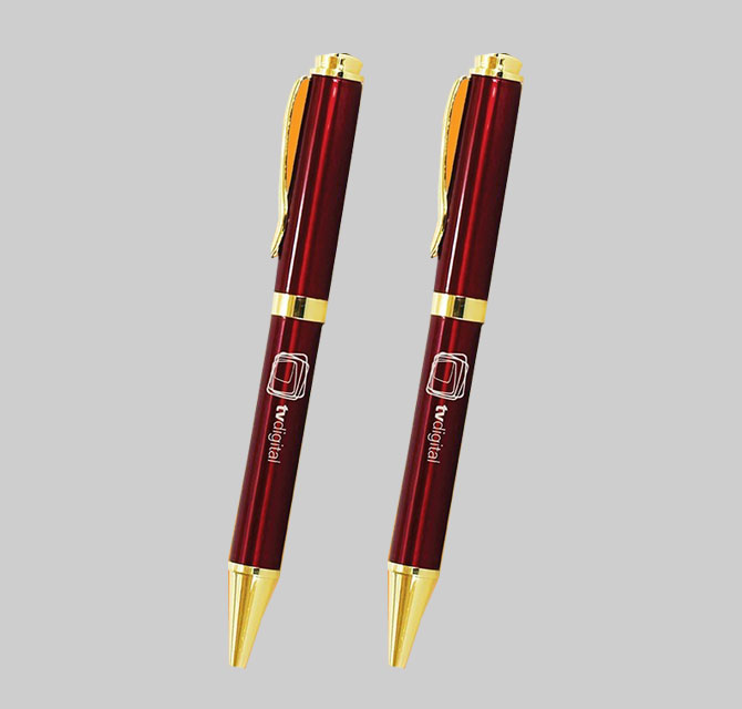 Metal Pen - Maroon